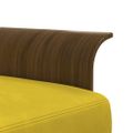 vidaXL Pohovka v tvare L žltá 279x140x70 cm zamat