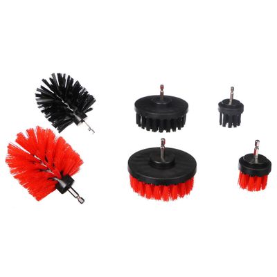 Drill brush set SIXTOL CAR DETAILING DRILL BRUSH 6 6pcs