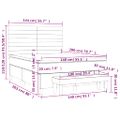 vidaXL Boxspring posteľ s matracom tmavohnedá 140x200 cm látka