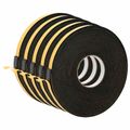 vidaXL Samolepiaca penová páska 5 ks Čierna 15mm x 10m CR Pena