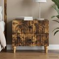 vidaXL Nočný stolík Dymový dub 62 x 34,5 x 48 cm Kompozitné drevo