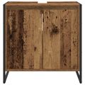 vidaXL Kúpeľňová skriňa Staré drevo 60 x 30 x 60 cm Kompozitné drevo