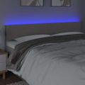VidaXL Čelo postele sivé 180x5x78/88 cm umelá koža