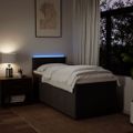 vidaXL Boxspring posteľ s matracom tmavohnedá 100x200 cm látka