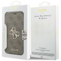 Puzdro Guess Book 4G Metal Logo pre iPhone 17 Pro hnedé