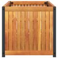 vidaXL Záhradný kvetináč 85x45x44 cm masívna akácia a oceľ
