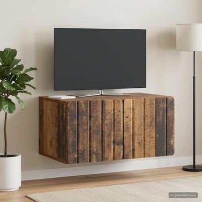 vidaXL Nástenná TV skrinka 59,5 x 41 x 30 cm Staré drevo