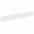 vidaXL Obrubník trávnika 30 ks 103 x 15 cm Oceľ Biela