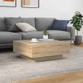 vidaXL Konferenčný stolík dub sonoma 80x80x31 cm drevotrieska