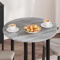 vidaXL Vrchná doska Ø 70 x 1,5 cm Okrúhly Kompozitné drevo Sivý Sonoma