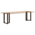 vidaXL Nohy k jedálenskému stolu v tvare T, 2 ks, čierne, 60x35x(72-73) cm, oceľ