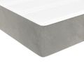 vidaXL Matrac s taštičkovými pružinami stredná tvrdosť bledosivý 140x190x20 cm zamat