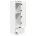 vidaXL Highboard White 29,5x34x119,5 cm Upravené drevo