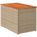vidaXL Záhradné príručné stolíky 2ks béžové 55x34x37cm polyratan masív