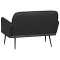 vidaXL Lavička čierna 107x80x81 cm umelá koža