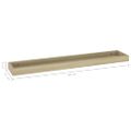 vidaXL Terasové nástenné police 4 ks dub 80x15x4 cm MDF
