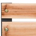 vidaXL Záhradná lavička 120 cm, drevo a železo