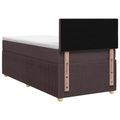 vidaXL Posteľ boxspring s matracom Tmavohnedá 80 x 200 cm Látka