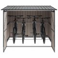 vidaXL Búda na bicykle 3 ks Antracit 216 x 207 x 158 cm Kov