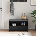 vidaXL Predsieňová lavica Čierny Dub 80 x 38 x 46 cm