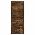 vidaXL Úložná skrinka 40 x 48 x 105 cm Kompozitné drevo Dymová dub
