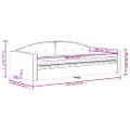 vidaXL Denná posteľ s matracom žltá 100x200 cm zamat