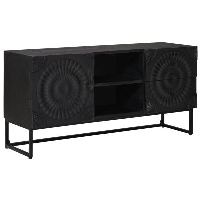 vidaXL TV skrinka so zásuvkou s poličkou Čierny 105 x 30 x 54 cm