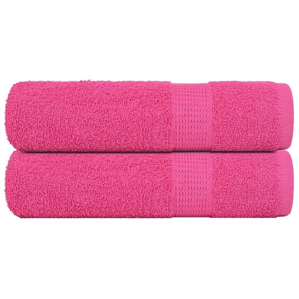 vidaXL Osušky FROGN 2 ks ružové 100x150 cm 360 g/m²