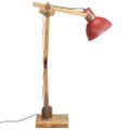 vidaXL Podlahová lampa 25 W šmuhovaná červená 33x25x130-150 cm E27