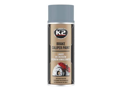 K2 Farba na brzdové strmene 400ml strieborná