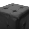 vidaXL Taburetky 2 ks čierne 30x30x30 cm umelá koža