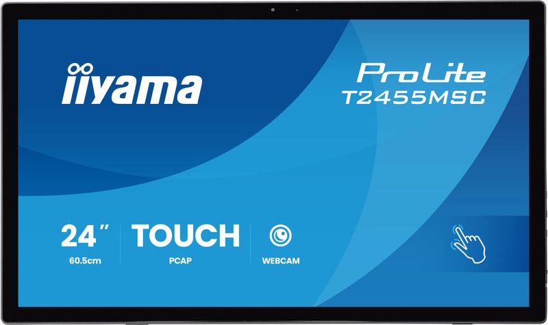 24'' LCD iiyama T2455MSC-B2: IPS, FHD, P-CAP, HDMI