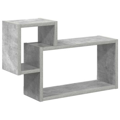 vidaXL Stenná polica Nástenná montáž Betónovo sivá 55 x 15 x 35 cm