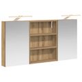 vidaXL Set kabinetov do kúpeľne 3 ks 100 x 10,5 x 50 cm