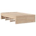 vidaXL Posteľ bez matraca so zásuvkami 120x200 cm borovica