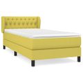 vidaXL Boxspring posteľ s matracom zelená 100x200 cm látka