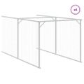 vidaXL Búda pre psa so strechou antracitová 117x1017x123cm pozin. oceľ