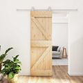vidaXL Posuvné dvere Prírodná a biela 70 x 210 cm