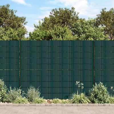vidaXL PVC ochranné pásy na ochranu súkromia 140x0,19 m matné zelené