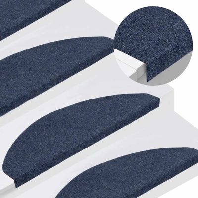 vidaXL Nášľapy na schody samolepiace 30 ks modré 65x22,5x3,5 cm