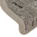 vidaXL Kobercové nášľapy na schody 15 ks sivé 65x21x4 cm