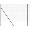 vidaXL Zváraná drôtená ohrada na upevnenie 10 x 1,5 m Sivá Sieťovina