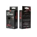 Maxlife MXCC-01 nabíjačka do auta 2x USB 2.4A čierna + USB-C kábel