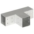 vidaXL Trámová spojka v tvare T 81x81 mm pozinkovaný kov