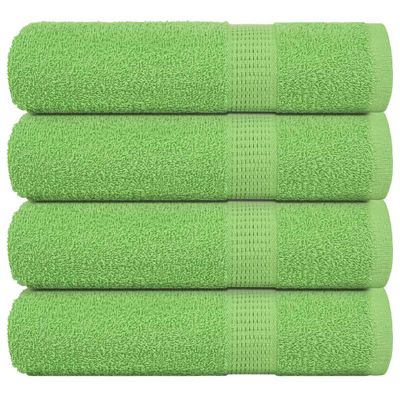 vidaXL Utierky na ruky FROGN 4 ks jablkovo zelené 50x100 cm 360 g/m²