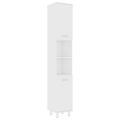 vidaXL 4-dielna sada kúpeľňového nábytku, biela, kompozitné drevo