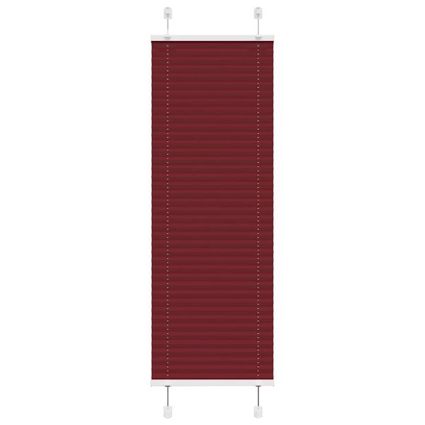 vidaXL Plisovaná roleta bordová červená 50x150 cm šírka látky 49,4 cm polyester