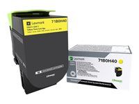 Vysoká výťažnosť - žltá - originálna - kazeta s farbivom LCCP - pre Lexmark CS417dn, CS517de, CX417de, CX517de