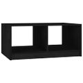 vidaXL Konferenčný stolík čierna 75x50x33,5 cm borovicový masív