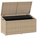 vidaXL Záhradný úložný box béžový 110x50x58 cm polyratan